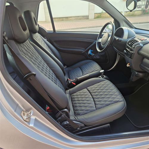 11 teiliges Komplett echt Leder Set Smart fortwo 450